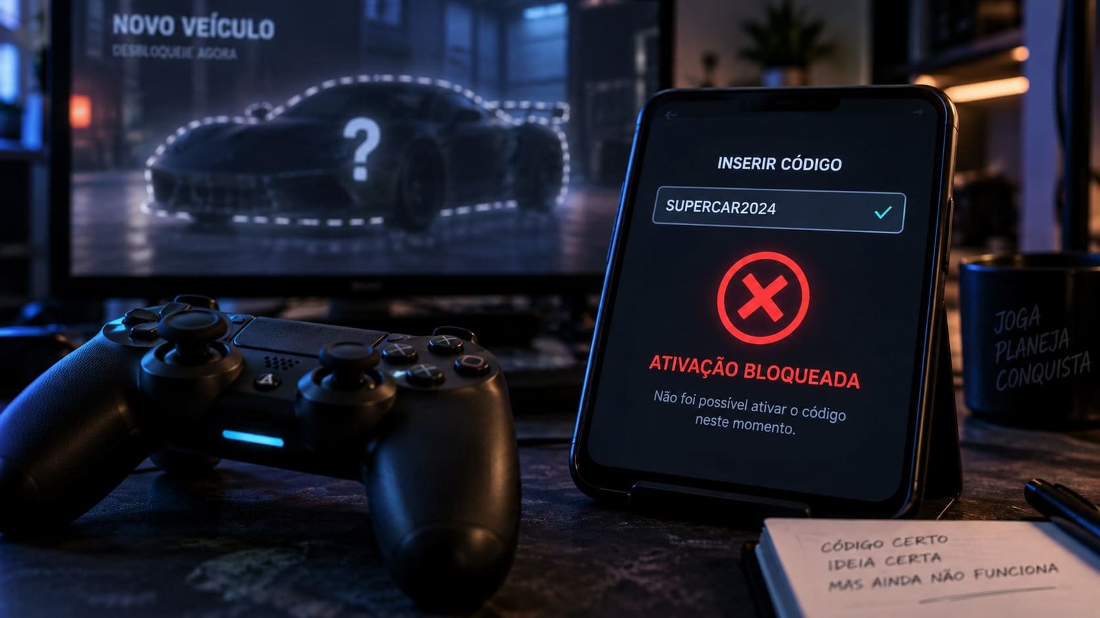 Tentativa de ativar código do GTA V que não funciona durante o jogo, ilustrando artigo Por que alguns códigos do GTA V não funcionam?